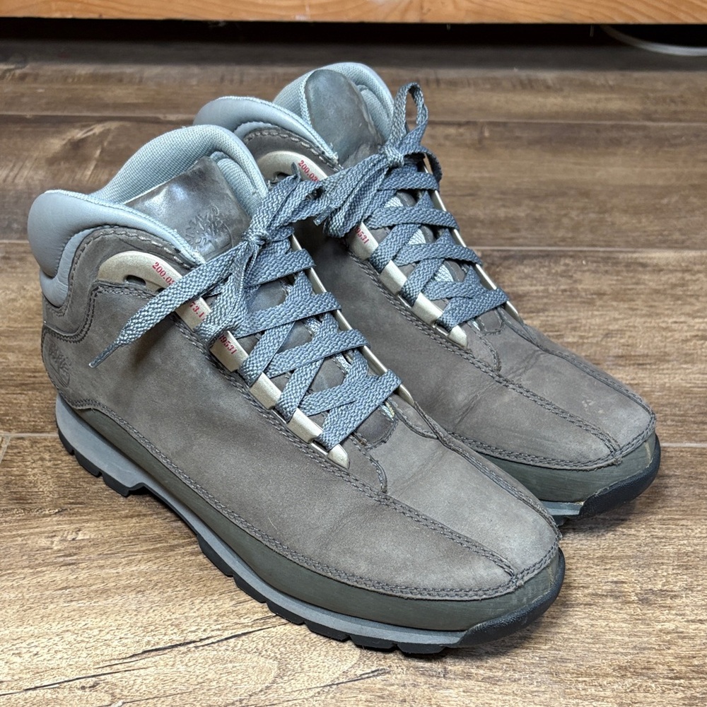 Timberland Men's Gray Leather Boots